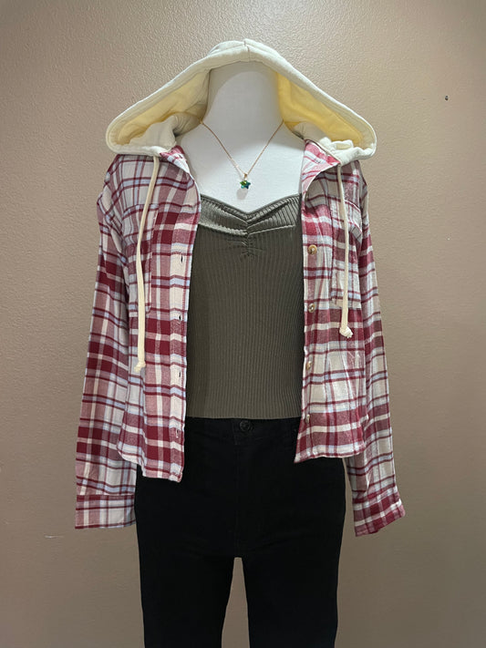 Hooded flannel